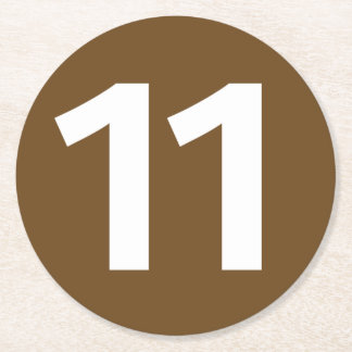 Subway de Paris metro line 11 Round Paper Coaster