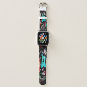 Subway graffiti art apple watch band