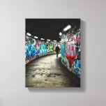 Subway graffiti art canvas print
