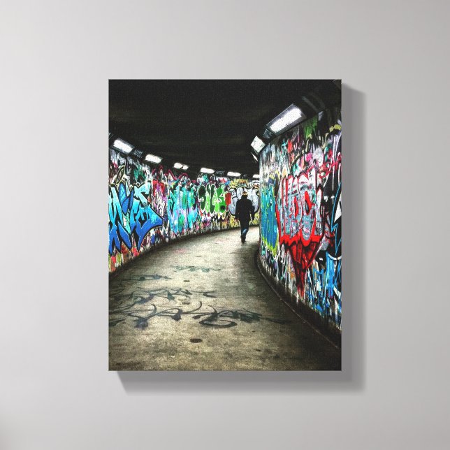 Subway graffiti art canvas print (Front)