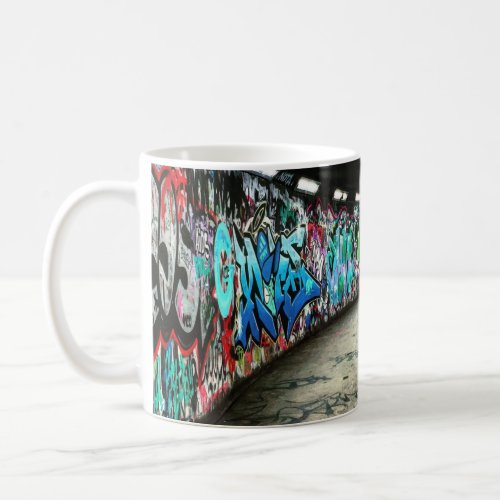 Subway graffiti art coffee mug