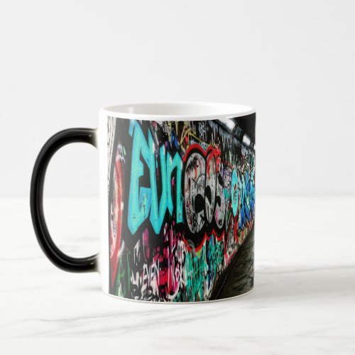 Subway graffiti magic mug