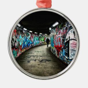 Subway graffiti metal ornament