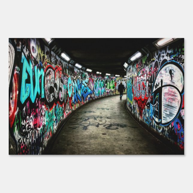 Subway graffiti sign (Front)