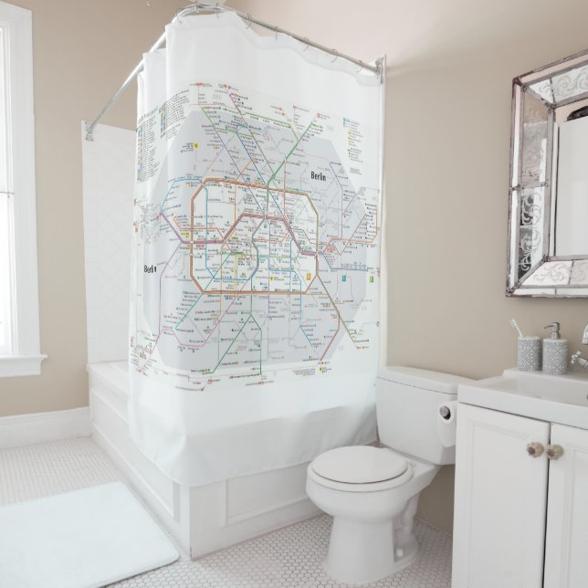 Subway of Berlin Shower Curtain (In Situ)
