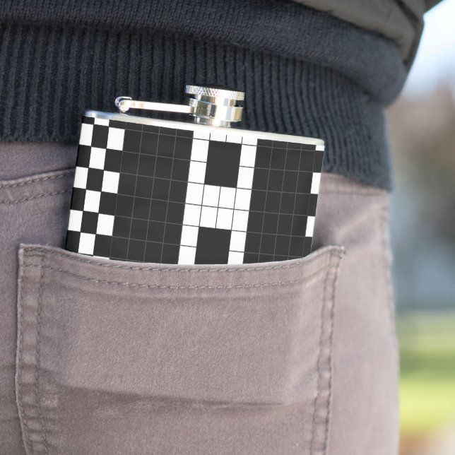 Subway Plaid Geometrics RL90 Flask (In Situ)