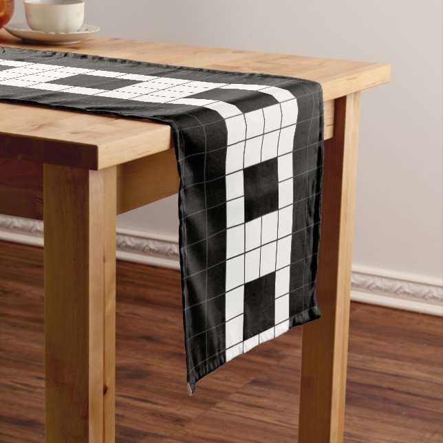Subway Plaid Geometrics RL90 Medium Table Runner (In Situ)