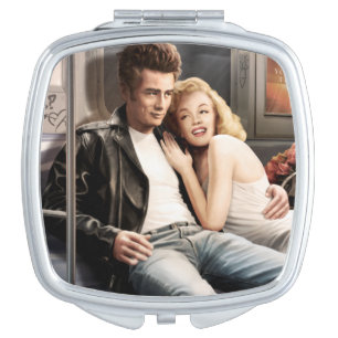 Subway Riders Compact Mirror