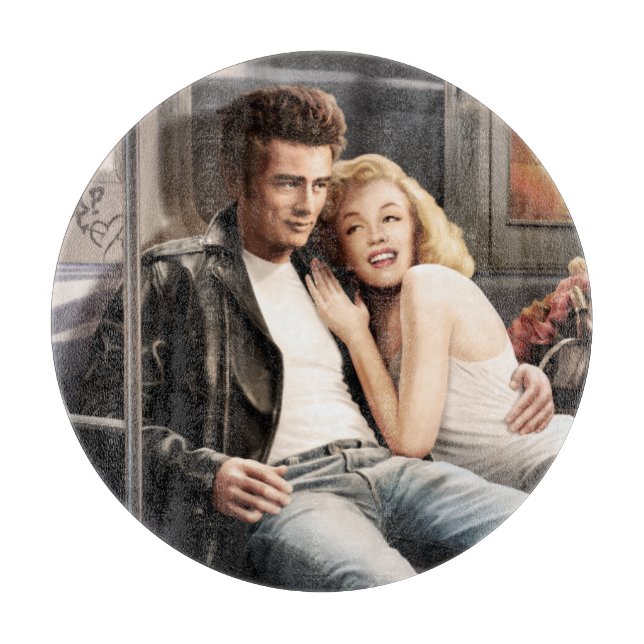 Subway Riders Cutting Board (Front)