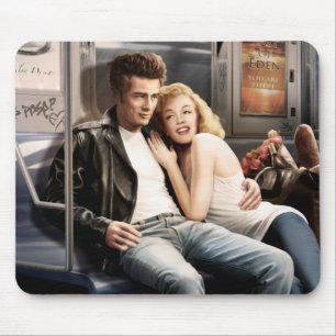 Subway Riders Mouse Pad