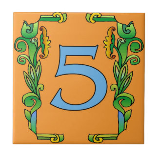 Subway Tiles Green Scroll Frame 5 Five