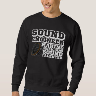 Subwoofer sound engineer audio synthesizer music m sweatshirt
