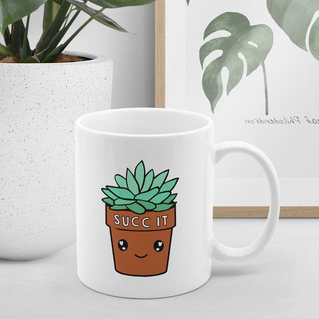 Succ It | Funny Succulent Plant Lover Coffee Mug (Creator Uploaded)