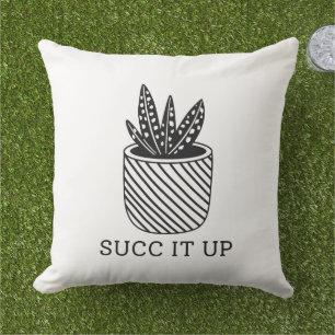 Succ It Up Outdoor Pillow