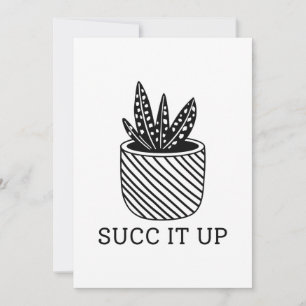 Succ It Up Thank You Card