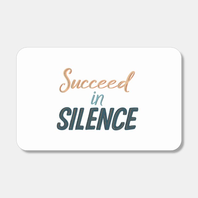 Succeed in silence matchboxes (Front)