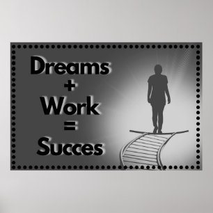 "Succes" Positive Wall art Poster