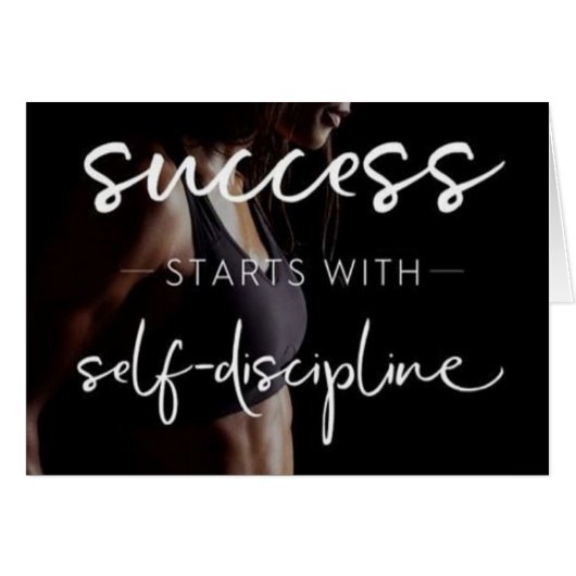 Success And Discipline - Women's Gym Motivational (Front Horizontal)