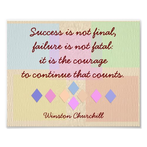 Success and Failure_print Winston Churchill_ quote Photo Print