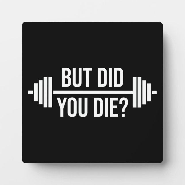 Success and Gym Motivational Plaque (Front)