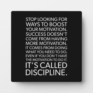 Success and Gym Motivational Plaque