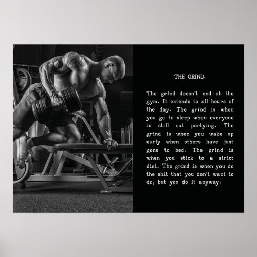 Success and Gym Motivational Poster