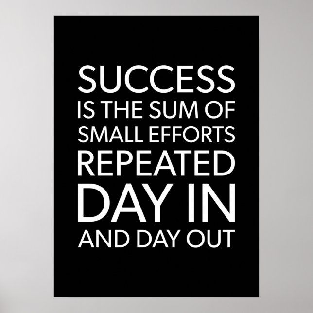 Success and Gym Motivational Poster (Front)