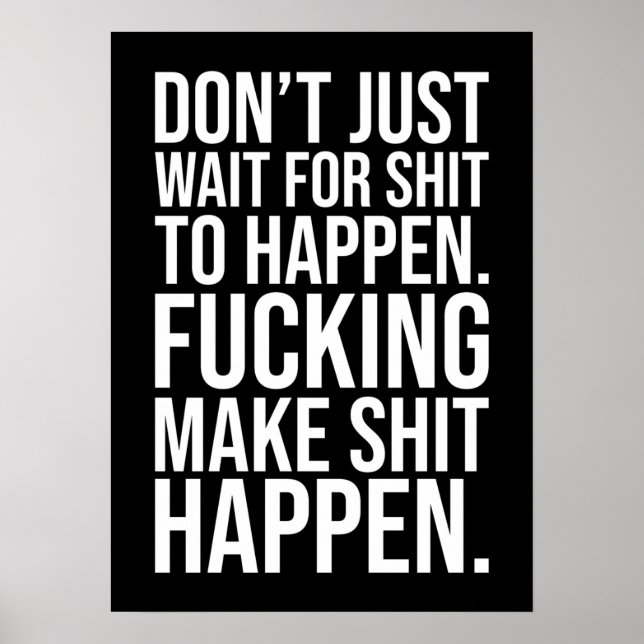 Success and Gym Motivational Poster (Front)