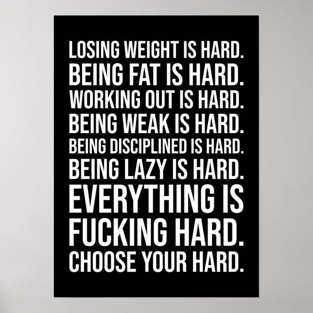 Success and Gym Motivational Poster (Front)