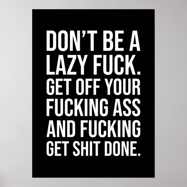 Success and Gym Motivational Poster (Front)