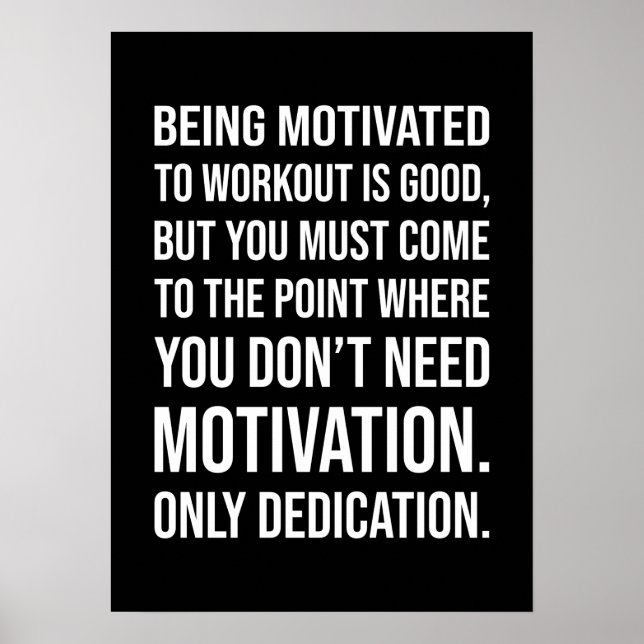 Success and Gym Motivational Poster (Front)