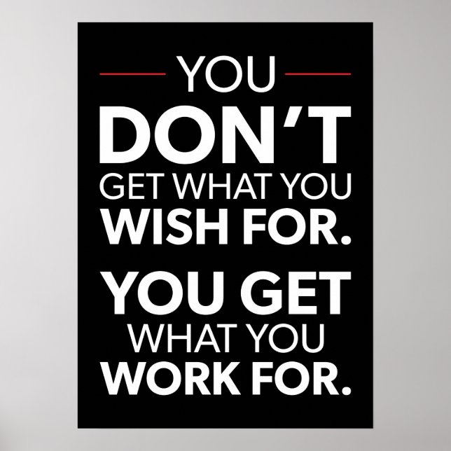 Success and Gym Motivational Poster (Front)