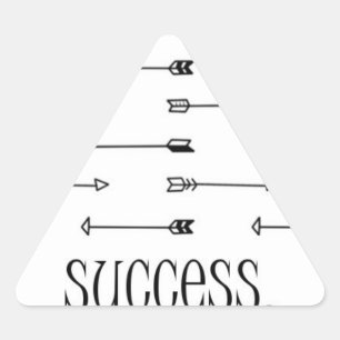 Success arrow print pattern arrows hipster quote triangle sticker