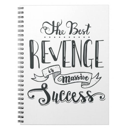 Success Attitude Dreams Goals Motivational Quote Notebook
