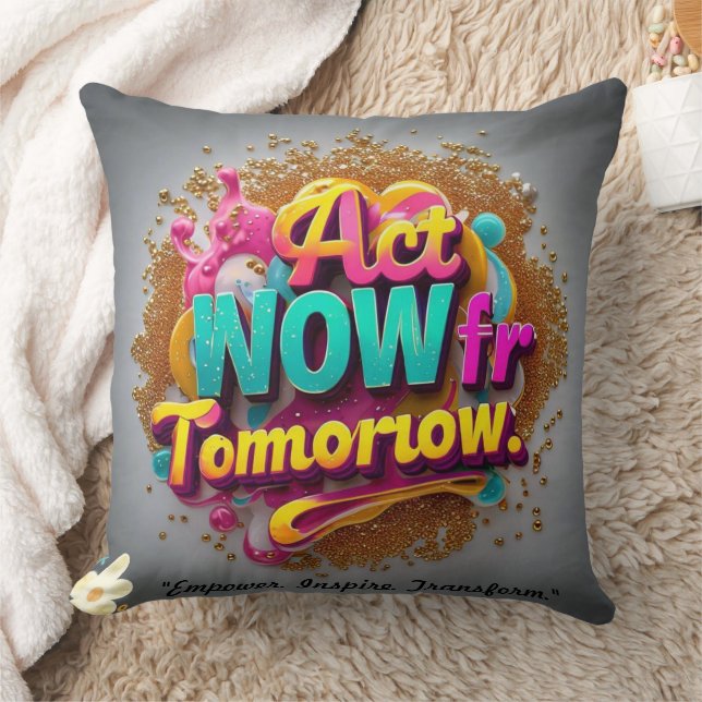 "Success Awaits" Throw Pillow (Blanket)