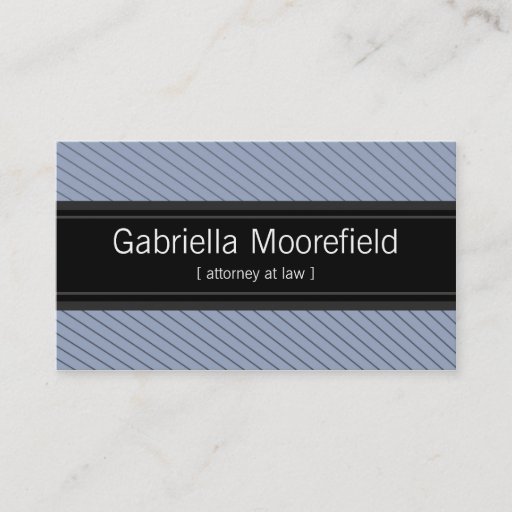 Customizable Success Black Blue Law Attorney Business Cards
