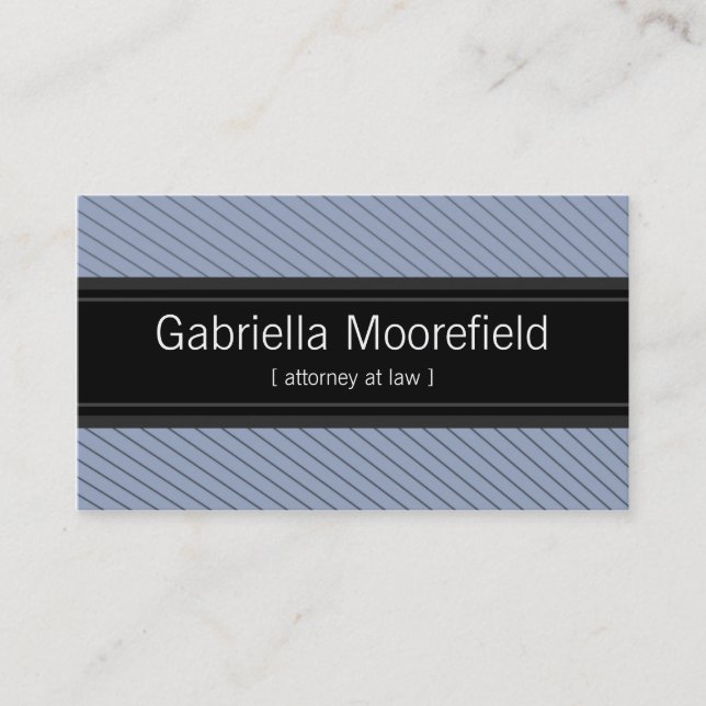 Success Black Blue Law Attorney Business Cards (Front)