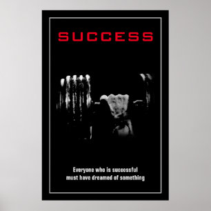 Success Bodybuilding Training Motivational Poster