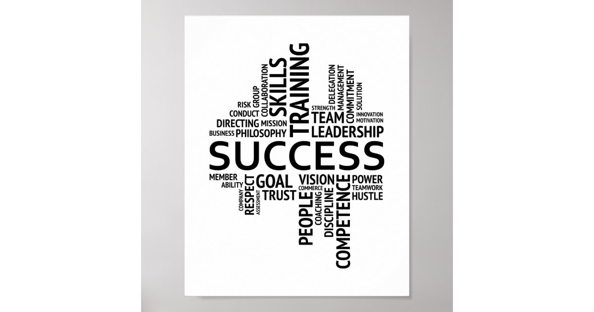 Success Definition Motivational Poster Zazzle