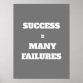 Premium Vector  Motivational poster with phrase a failure is man who has  blundered but not able to cash in on the experience black and white colors