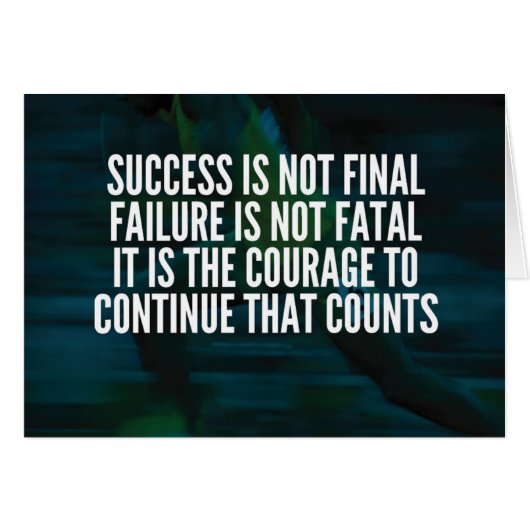 Success, Failure, Courage - Workout Motivational Cards (Front Horizontal)