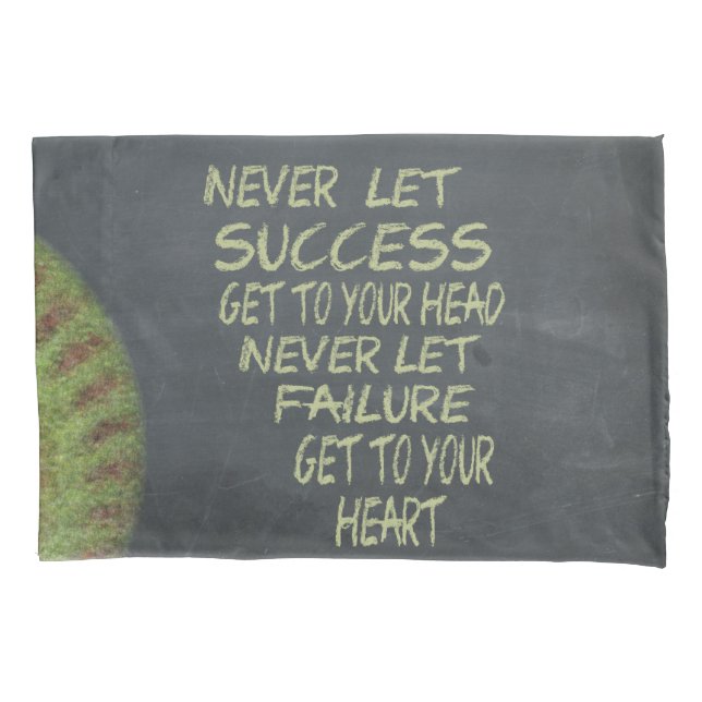 Success Fastpitch Softball Motivational Pillow Case (Front)