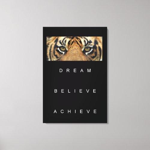 Success Goal Motivational Quotes Trendy Canvas Print