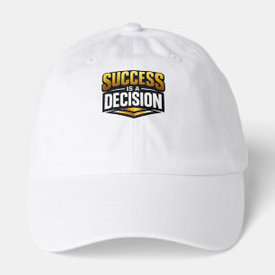 Success Gold Typography on Black Hat