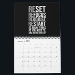Success Grind Entrepreneur Gym Hustle Inspiration Calendar<br><div class="desc">Hang this up on your wall for to keep yourself motivated throughout the year,  featuring inspiring quotes to keep you going.</div>