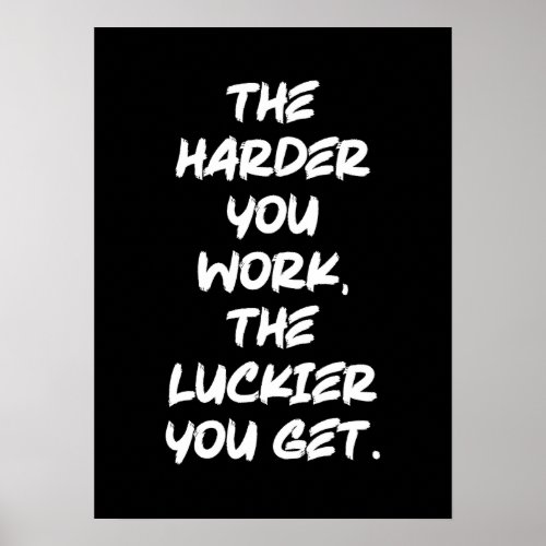 Success Hustle Grind and Gym Motivational  Poster