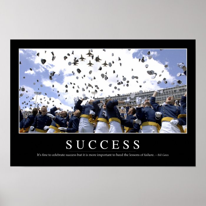 Success Inspirational Quote Poster