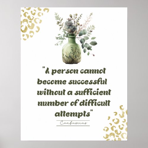 Success Inspirational Quote Poster