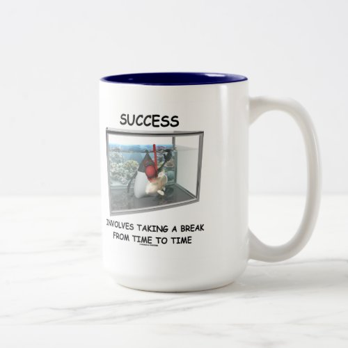 Success Involves Taking A Break Duke Snorkeling Two_Tone Coffee Mug