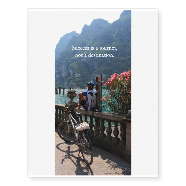 Success is a Journey Temporary Tattoos (Front)